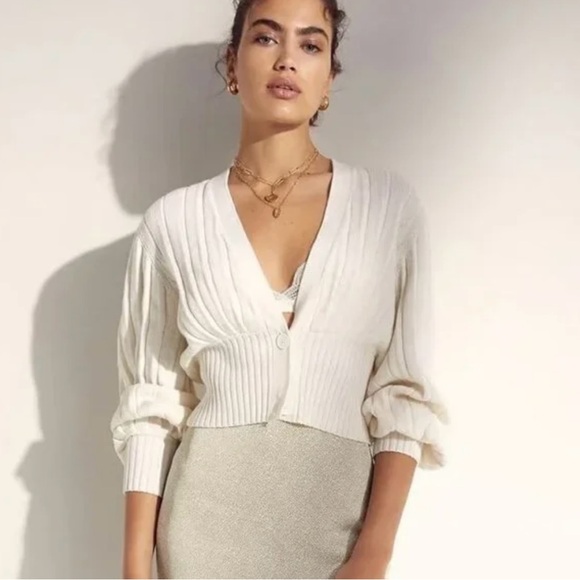 Wilfred Camel Ribbed Cardigan - Picture 8 of 8